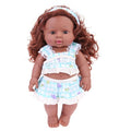 30cm Lifelike Reborn Dolls Newborn Baby Simulation African Dolls Baby Doll Toy with Clothes Suit for Girls Kids Birthday Gift