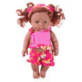 30cm Lifelike Reborn Dolls Newborn Baby Simulation African Dolls Baby Doll Toy with Clothes Suit for Girls Kids Birthday Gift